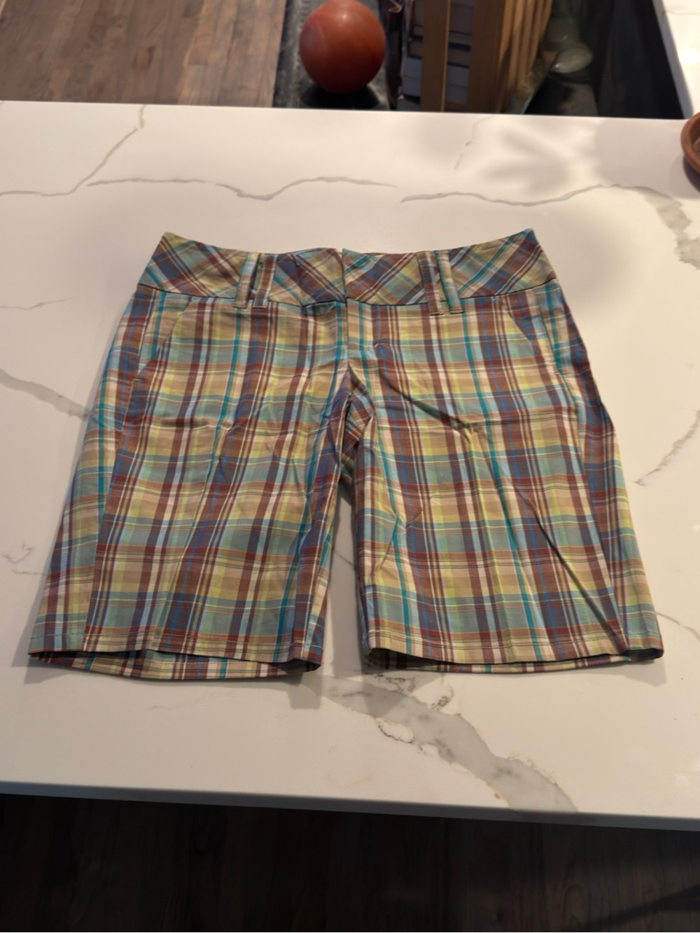 Full Tilt Multicolor Plaid Women's Bermuda Shorts